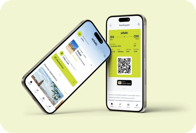 airBaltic mobile application