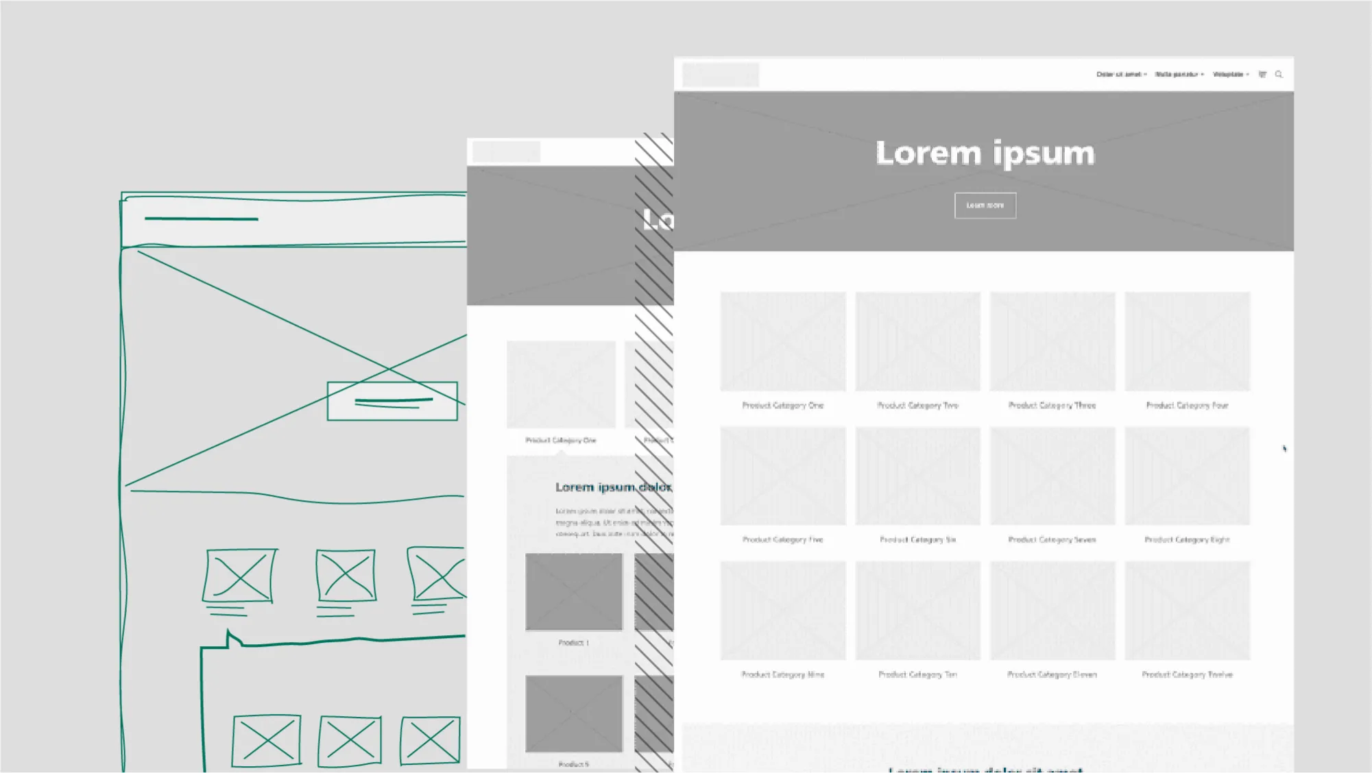 Skices jeb Wireframes